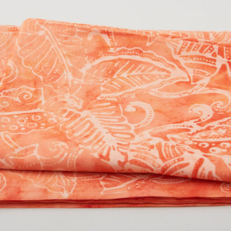 Java Batiks - Pumpkin Vine Orange 2 Yard Cut