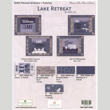 Lake Retreat Place Mats Kit