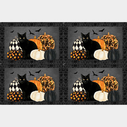 Hallow's Eve - Placemats Black Multi Panel