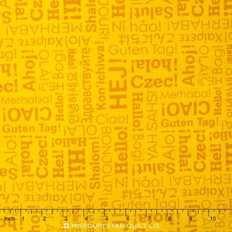 Our World - World Hello Gold Yardage