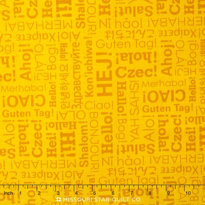 Our World - World Hello Gold Yardage