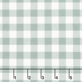 A Walk on the Prairie - Plaid Sage Gray Yardage