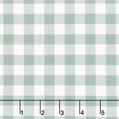 A Walk on the Prairie - Plaid Sage Gray Yardage