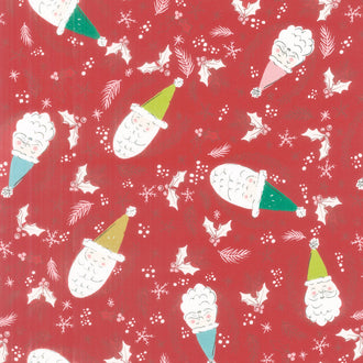 Cozy Wonderland - Jolly St Nick Berry Yardage