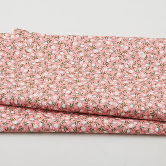 Graceful - Mini Floral Terra Cotta 2 Yard Cut
