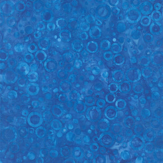 Artisan Batiks - Dotted Circles Royal Blue Yardage