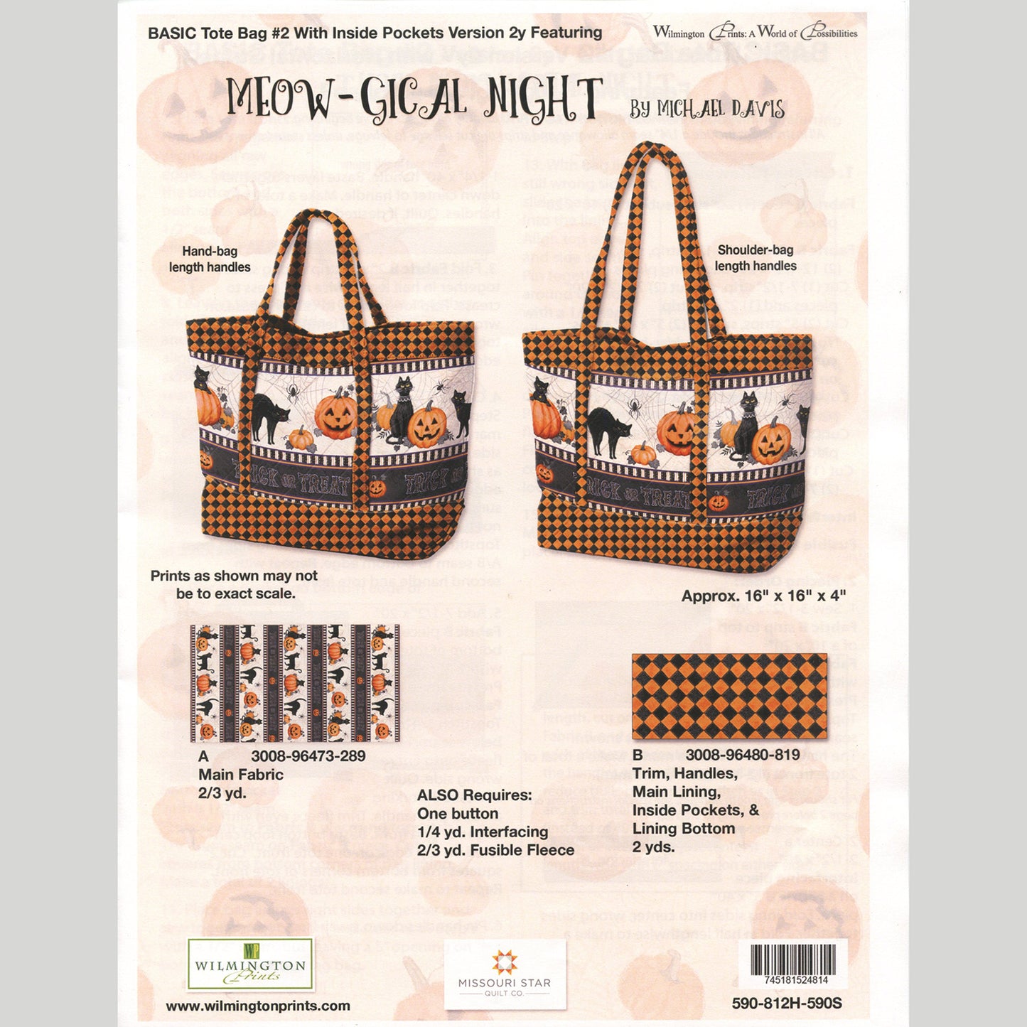 Meow-gical Night Tote Bag Kit Alternative View #2