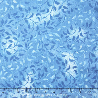Wilmington Essentials - Climbing Vine Blue 108" Backing