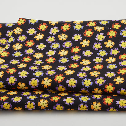 Gloriosa Garden - Primrose Black 2 Yard Cut