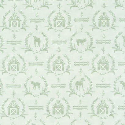 Willow's Farm - Farm Yard Damask Willow Yardage