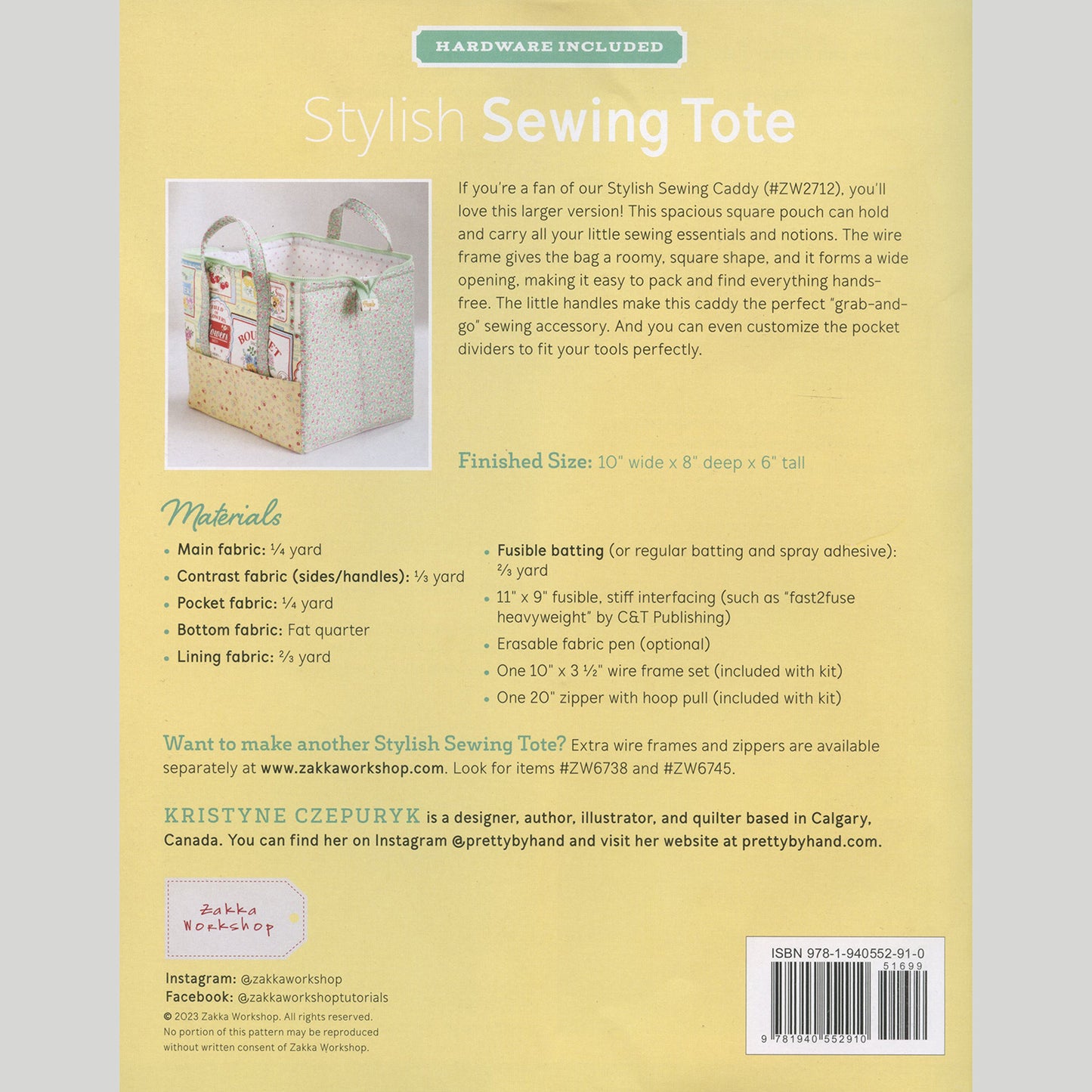 Stylish Sewing Tote Kit Alternative View #3