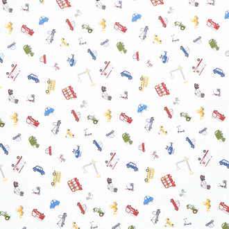It Takes a Village - Traffic Jam Cloud Yardage