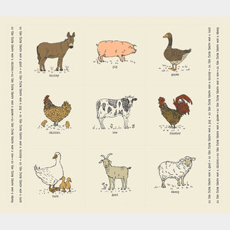Farmstead - Farm Animal Porcelain Panel
