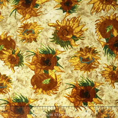 Vincent Van Gogh 2 - Sunflower Straw Yardage