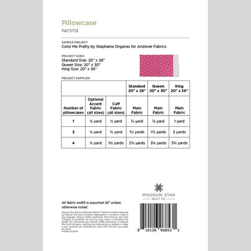 Missouri Star Basics Pillowcase Pattern