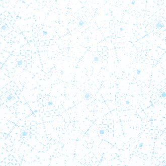 Tonga Batiks - Bluebell Geo Lines and Dots Mist Yardage