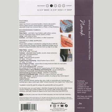 Novak Mini Tote Pattern Alternative View #1