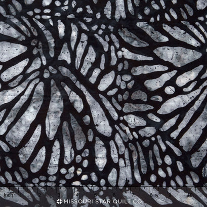Tonga Batiks - Gotham Philodendren Carbon Yardage