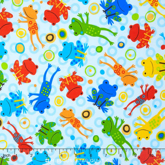 Jump Into Fun - Frog Primary Yardage