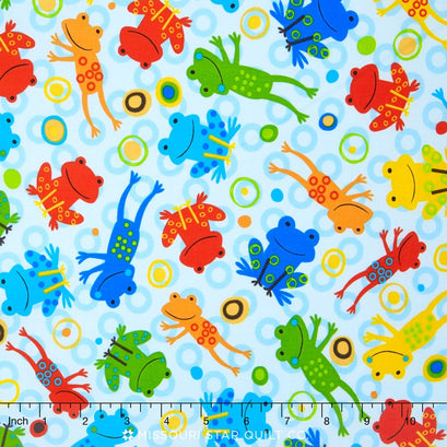 Jump Into Fun - Frog Primary Yardage