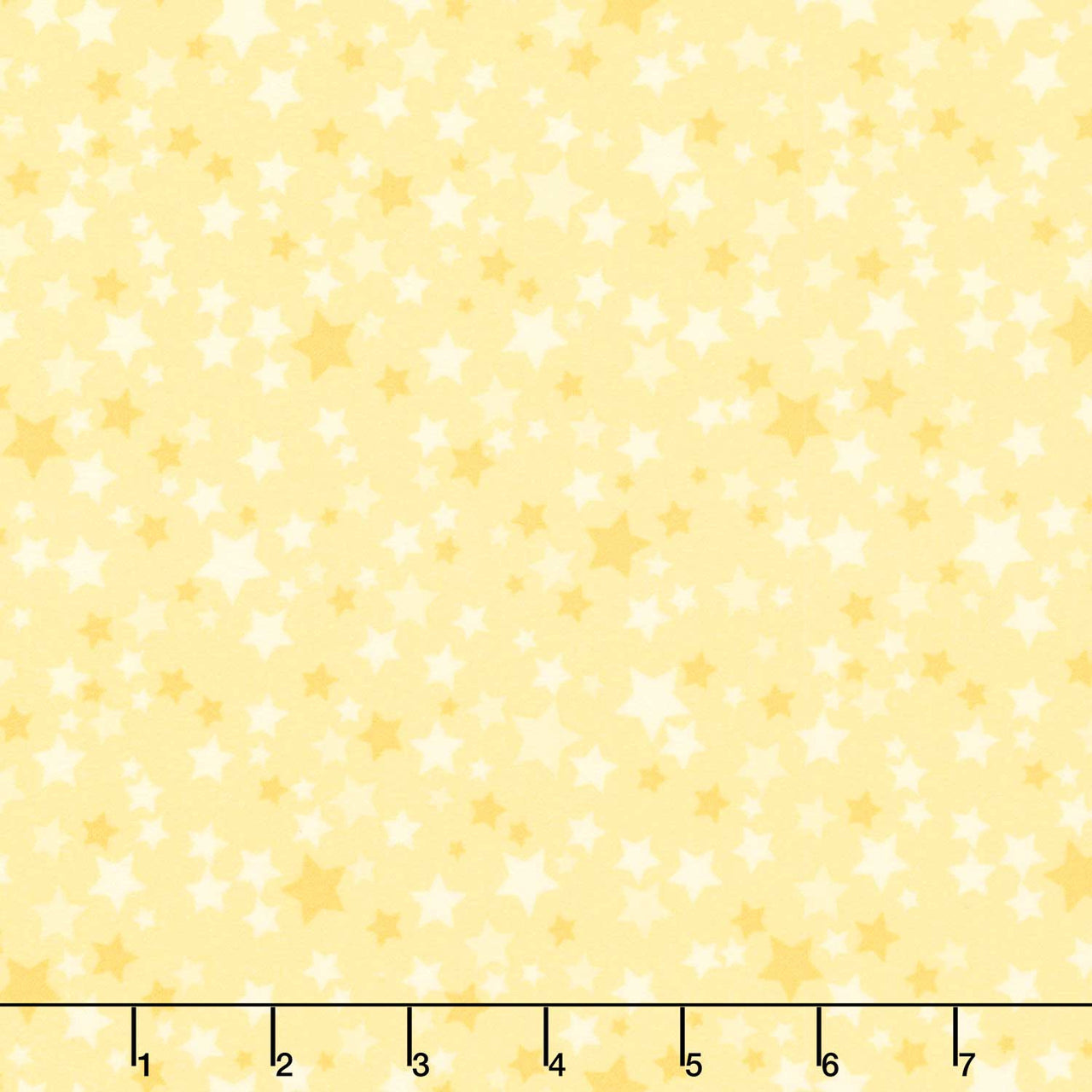 Playtime Flannel - Stars Yellow Yardage Primary Image