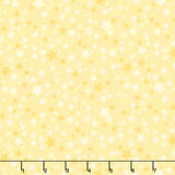 Playtime Flannel - Stars Yellow Yardage Primary Image