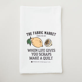 Missouri Star When Life Gives You Scraps White Flour Sack Tea Towel Primary Image