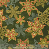 Holiday Flourish - Evergreen Metallic Yardage