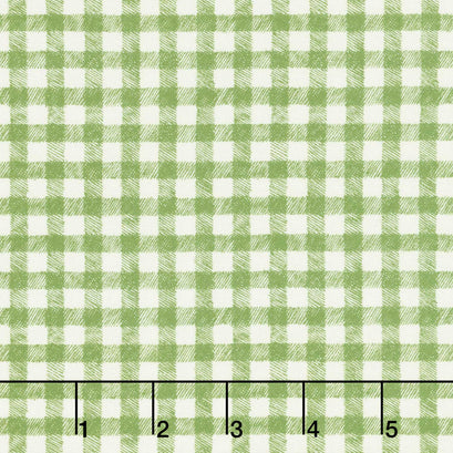 Homemade Holidays - Woven Check Green Yardage