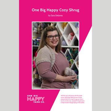 Cozy Shrug Printed Knitting Pattern Primary Image