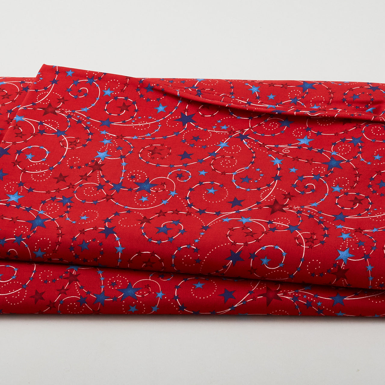 Star Spangled - Stars Red 108" Wide 3 Yard Cut