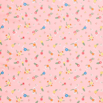 Gone Glamping - Flowers Pink Yardage