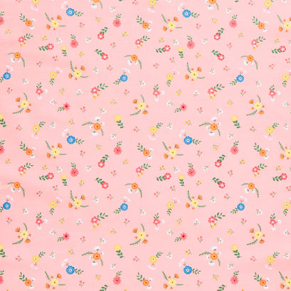 Gone Glamping - Flowers Pink Yardage