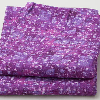 Glaze - Abstract Squares Purple 108" Wide 3 Yard Cut