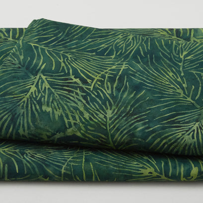 Winter Wonders Batiks - Pineneedles Salamander 2 Yard Cut