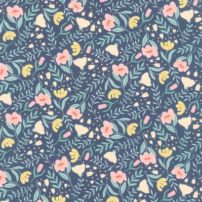 The Shark Side - Sea Floral Persian Yardage