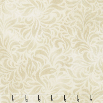 Good Measure 4 - Damask Ecru 108" Wide Backing