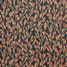 Holiday Flourish - Festive Finery Berries Black Metallic Yardage