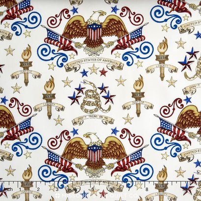 Home of the Brave - Eagles Oatmeal Yardage