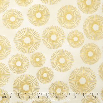 Sparkle - Circlet Ivory Metallic Yardage
