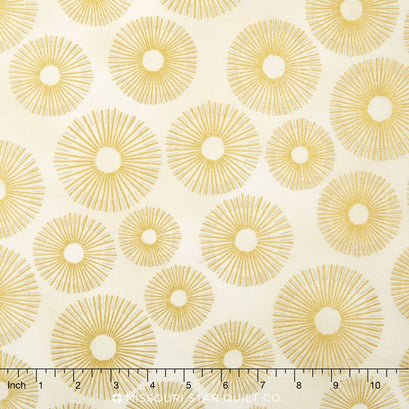Sparkle - Circlet Ivory Metallic Yardage