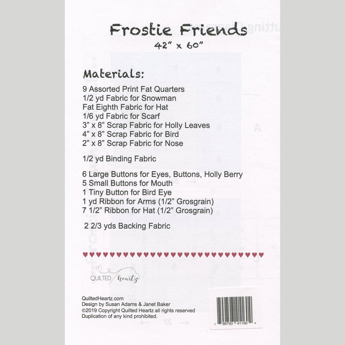 Frostie Friends Quilt Pattern Alternative View #1
