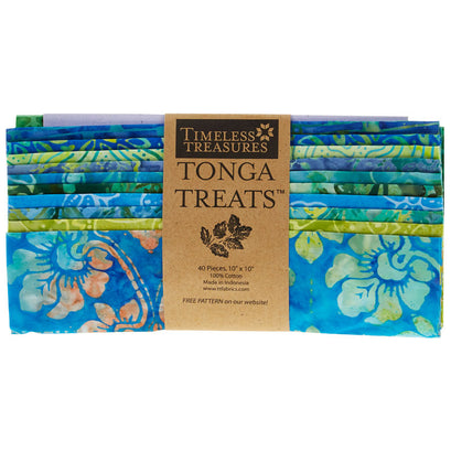 Tonga Treats Batiks - Grasshopper 10" Squares