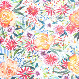 Coming up Roses 108" Backing - Rose Of My Heart Rainbow 108" Wide Backing Primary Image