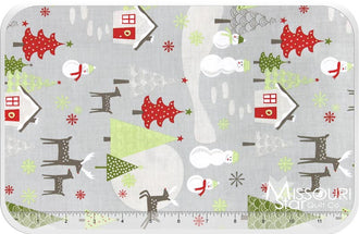 A Merry Little Christmas - Main Gray Yardage