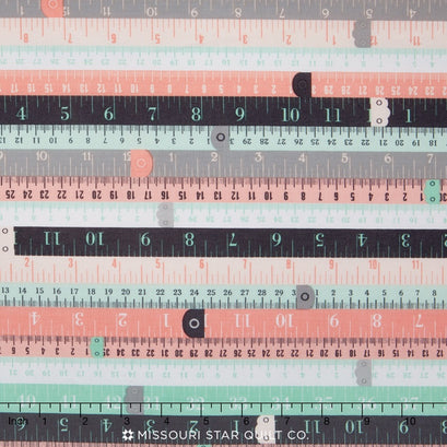 Sew Charming - Sew Rulers Coral Yardage