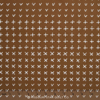 Blueberry Park - Neutral Sable Sprouting Row Yardage