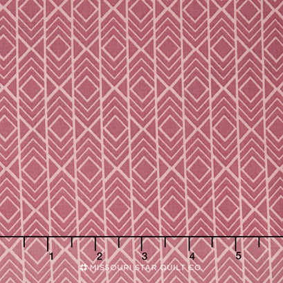 Pond - Diamond Stripes Rose Yardage