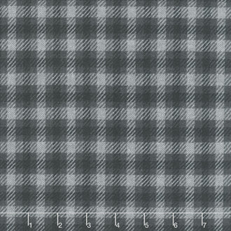 Farmhouse Flannels III - Square Plaid Black Top Road Yardage
