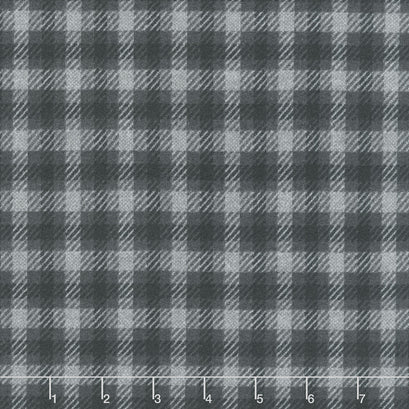 Farmhouse Flannels III - Square Plaid Black Top Road Yardage